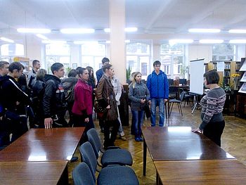 Экскурсия в Одесской областной универсальной научной библиотеке им. Грушевского